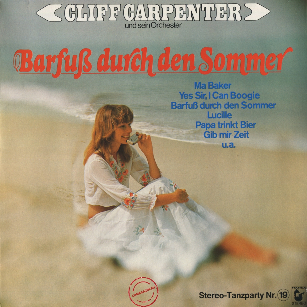 Оцифровка винила: Cliff Carpenter (1977) Barfuß Durch Den Sommer