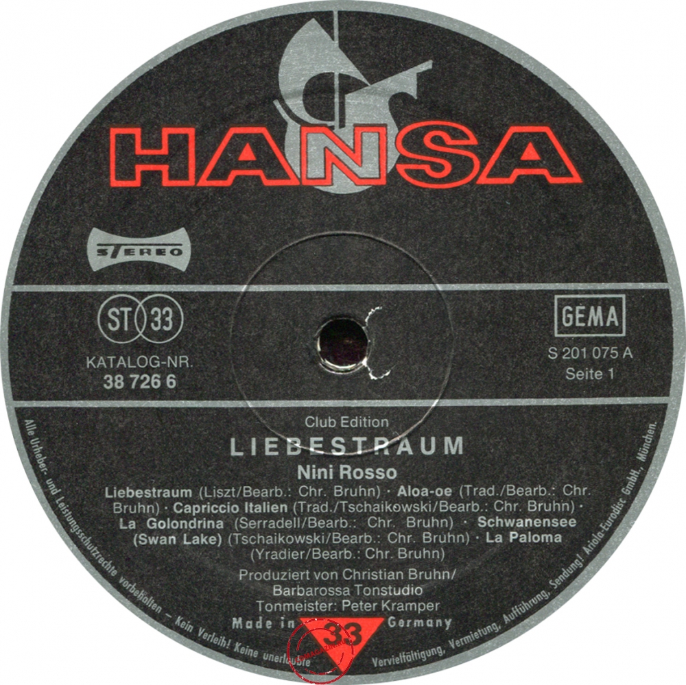 Оцифровка винила: Nini Rosso (1979) Liebestraum Оцифровка винила: Nini Rosso (1979) Liebestraum