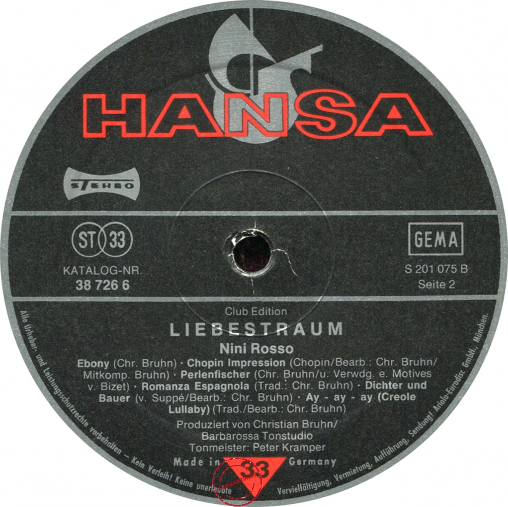 Оцифровка винила: Nini Rosso (1979) Liebestraum Оцифровка винила: Nini Rosso (1979) Liebestraum