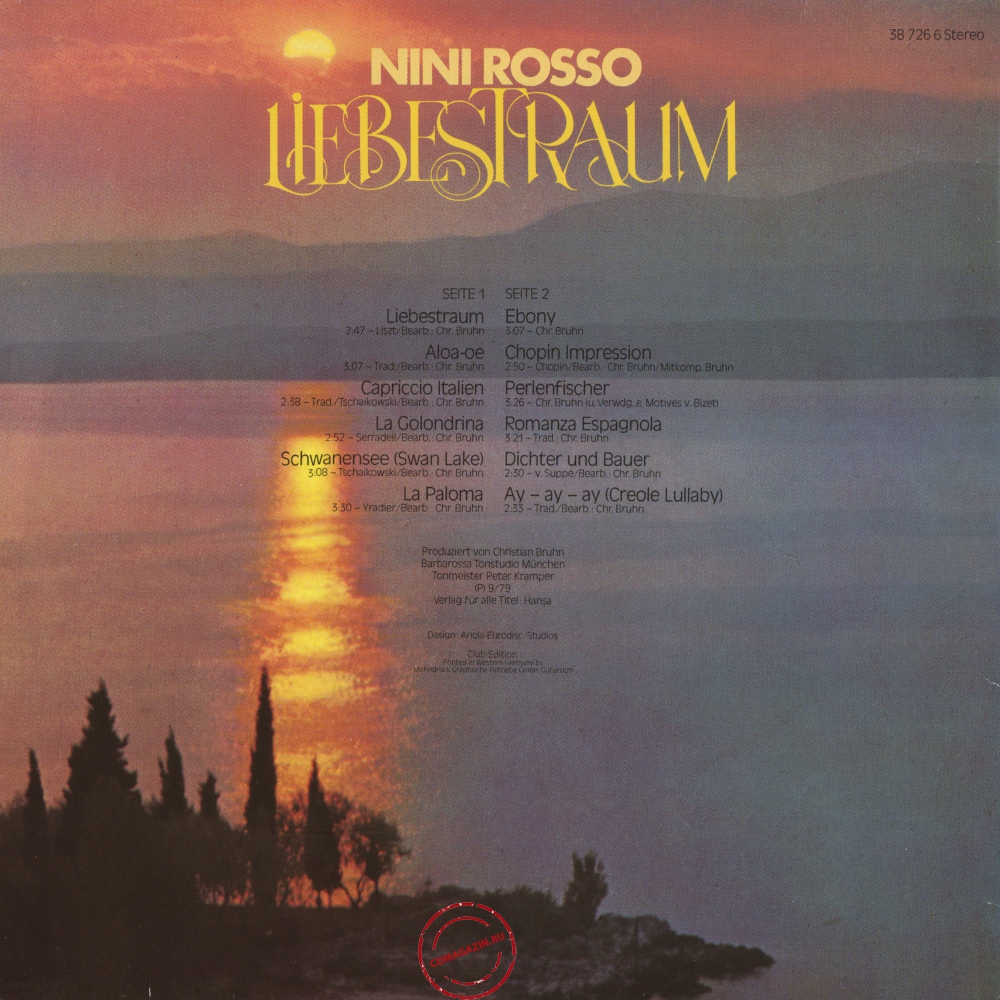 Оцифровка винила: Nini Rosso (1979) Liebestraum