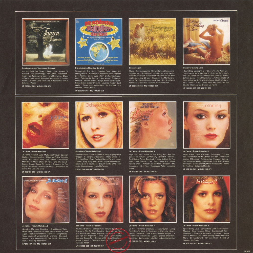 Оцифровка винила: Anthony Ventura (1983) Ti Amo - Italienische Traummelodien Оцифровка винила: Anthony Ventura (1983) Ti Amo - Italienische Traummelodien
