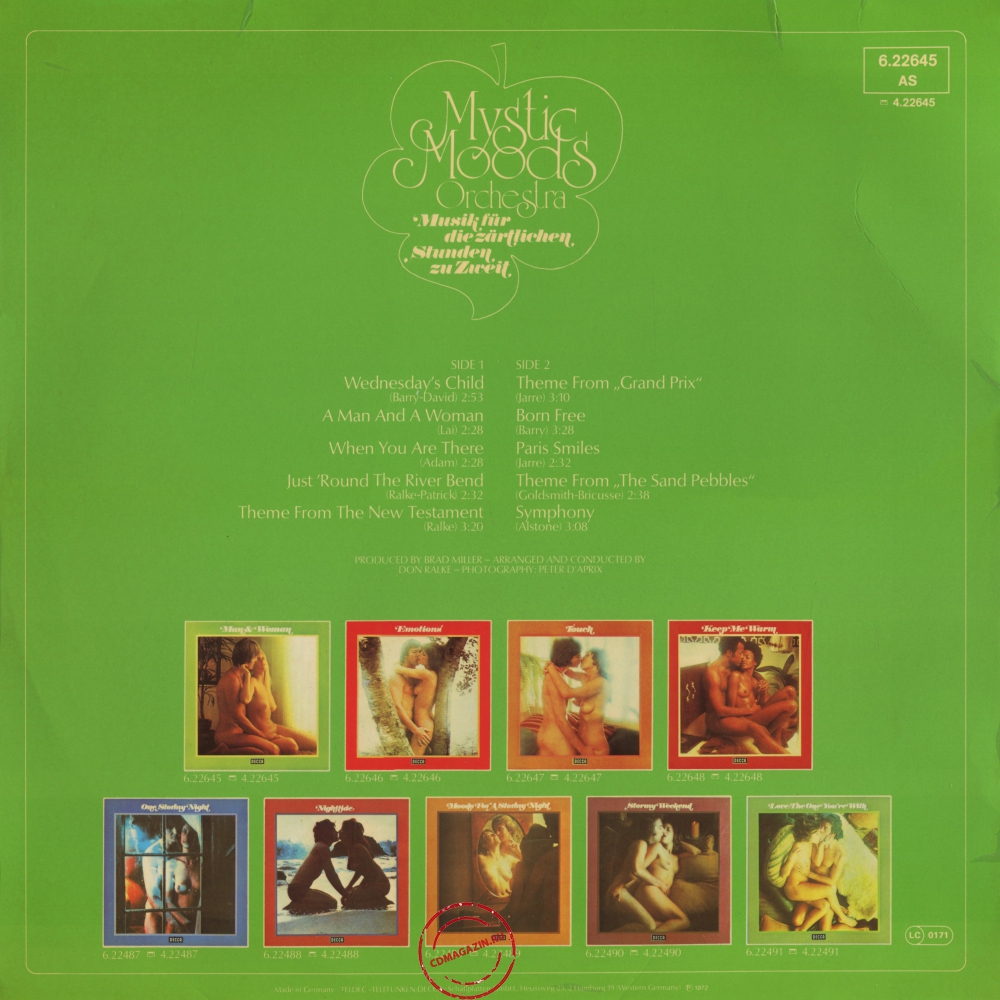 Оцифровка винила: Mystic Moods Orchestra (1967) Man & Woman Оцифровка винила: Mystic Moods Orchestra (1967) Man & Woman