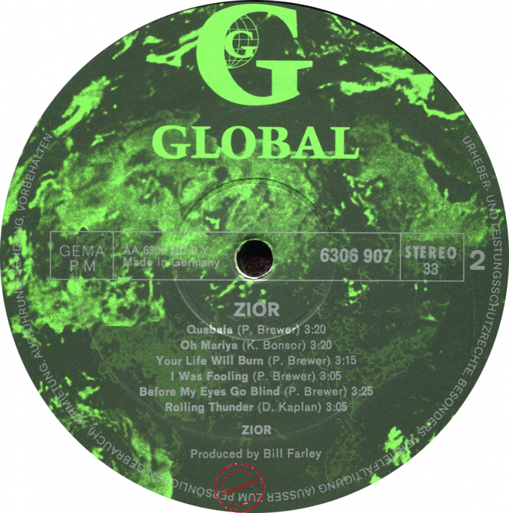 Оцифровка винила: Zior (1971) Zior Оцифровка винила: Zior (1971) Zior