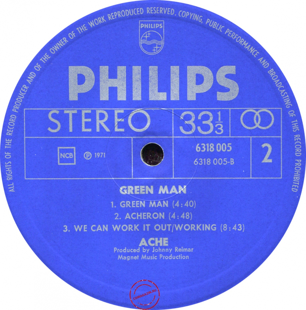 Оцифровка винила: Ache (2) (1971) Green Man Оцифровка винила: Ache (2) (1971) Green Man
