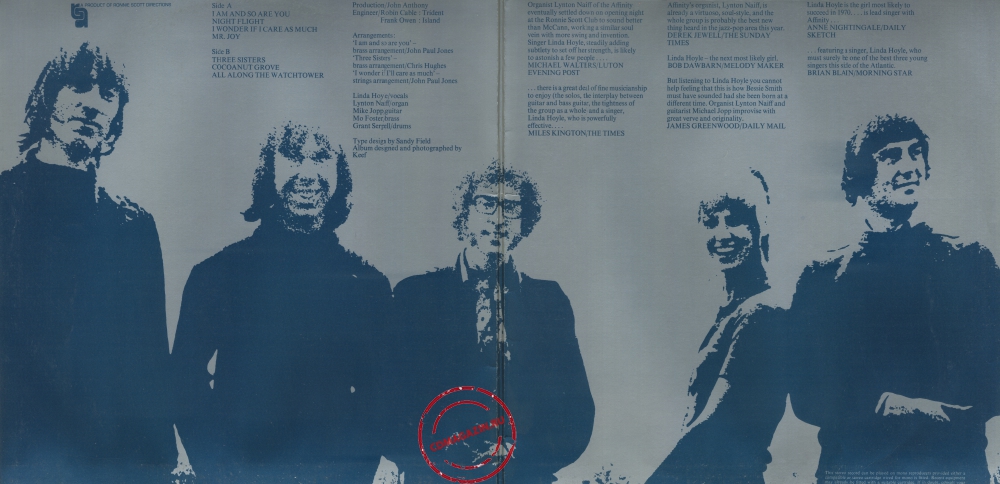Оцифровка винила: Affinity (4) (1970) Affinity Оцифровка винила: Affinity (4) (1970) Affinity