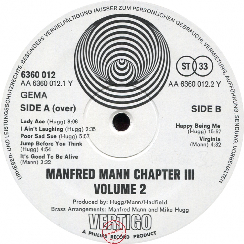 Оцифровка винила: Manfred Mann Chapter Three (1970) Volume Two Оцифровка винила: Manfred Mann Chapter Three (1970) Volume Two