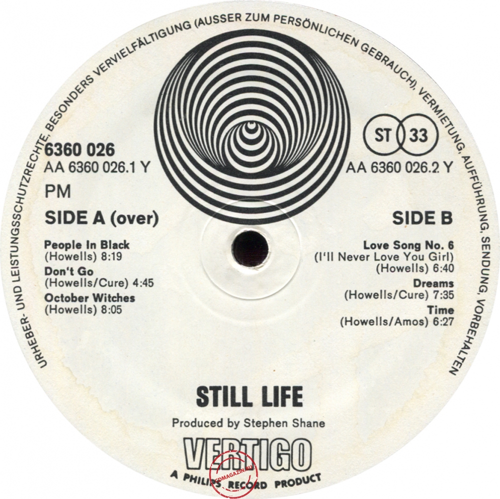 Оцифровка винила: Still Life (7) (1971) Still Life Оцифровка винила: Still Life (7) (1971) Still Life