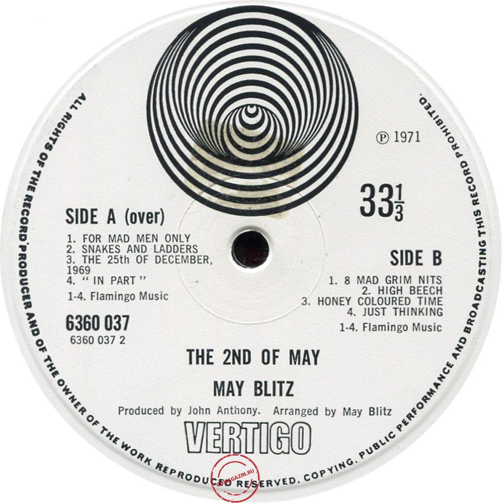 Оцифровка винила: May Blitz (1971) The 2nd Of May Оцифровка винила: May Blitz (1971) The 2nd Of May