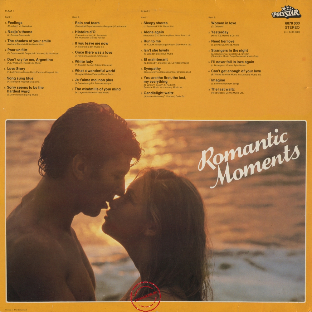 Оцифровка винила: Fausto Papetti (1980) Romantic Moments Оцифровка винила: Fausto Papetti (1980) Romantic Moments