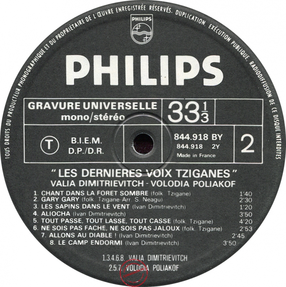Оцифровка винила: Валя Димитриевич (1964) Les Dernieres Voix Tziganes Оцифровка винила: Валя Димитриевич (1964) Les Dernieres Voix Tziganes