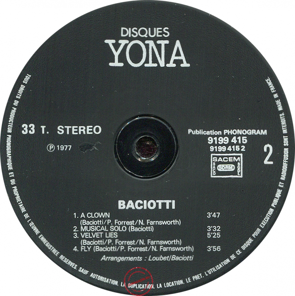 Оцифровка винила: Baciotti (1977) Black Jack Оцифровка винила: Baciotti (1977) Black Jack