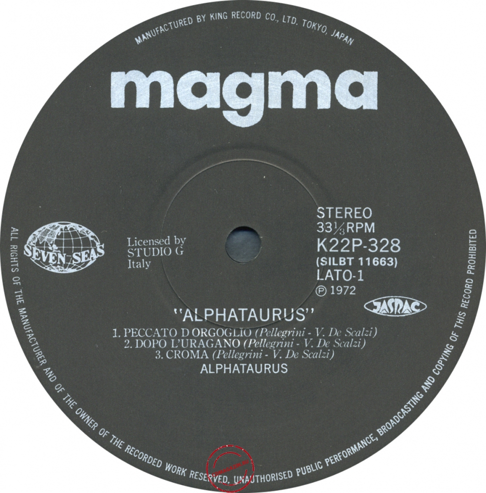 Оцифровка винила: Alphataurus (1973) Alphataurus Оцифровка винила: Alphataurus (1973) Alphataurus
