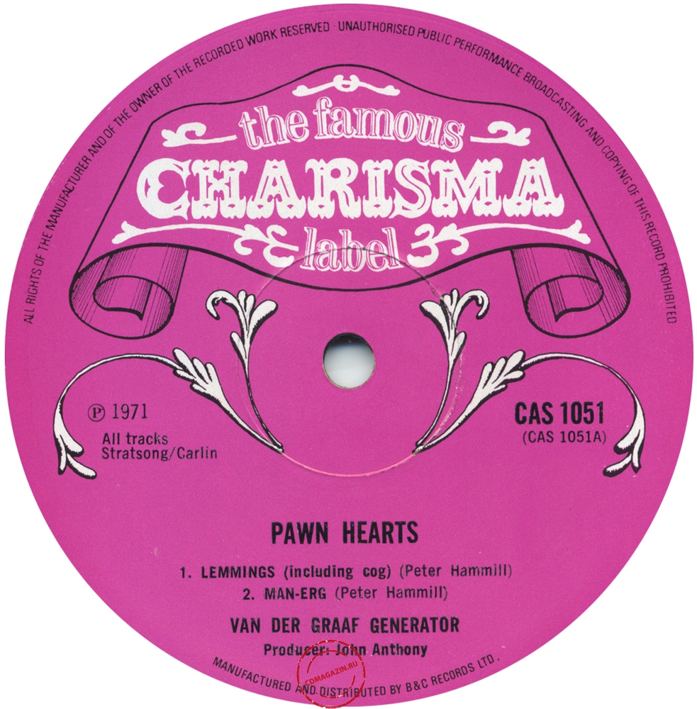 Оцифровка винила: Van Der Graaf Generator (1971) Pawn Heart