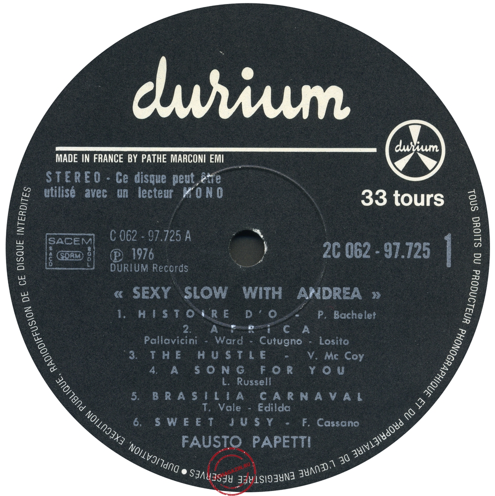 Оцифровка винила: Fausto Papetti (1976) Sexy Slow With Andrea (21a Raccolta) Оцифровка винила: Fausto Papetti (1976) Sexy Slow With Andrea (21a Raccolta)
