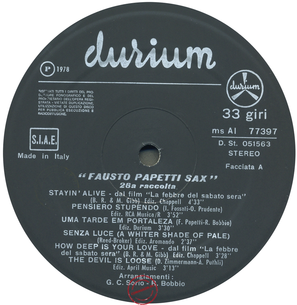 Оцифровка винила: Fausto Papetti (1978) 26a Raccolta Оцифровка винила: Fausto Papetti (1978) 26a Raccolta