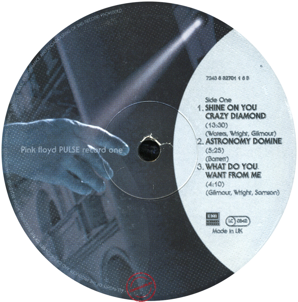 Оцифровка винила: Pink Floyd (1995) Pulse Оцифровка винила: Pink Floyd (1995) Pulse