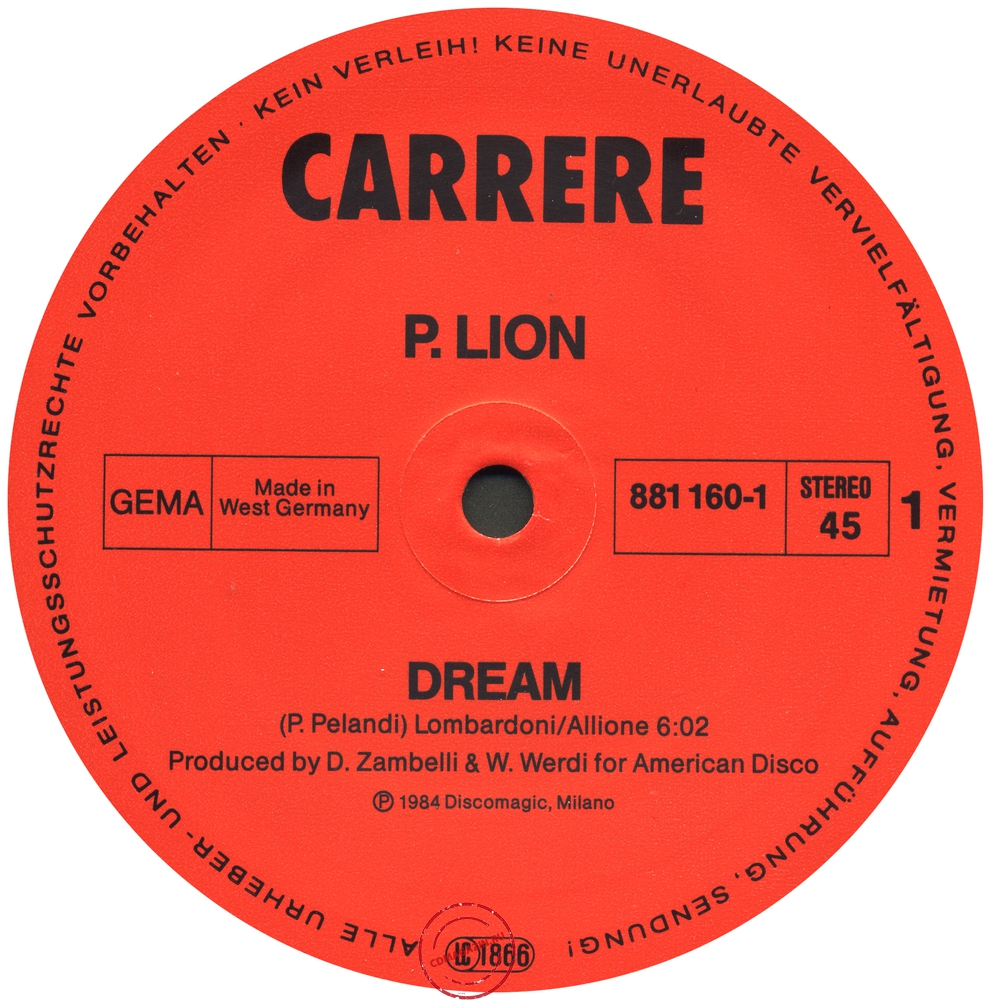 Оцифровка винила: P. Lion (1984) Dream Оцифровка винила: P. Lion (1984) Dream
