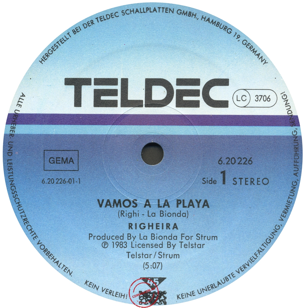 Оцифровка винила: Righeira (1983) Vamos A La Playa Оцифровка винила: Righeira (1983) Vamos A La Playa