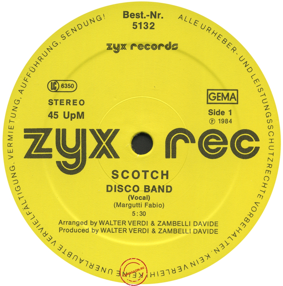 Оцифровка винила: Scotch (1984) Disco Band