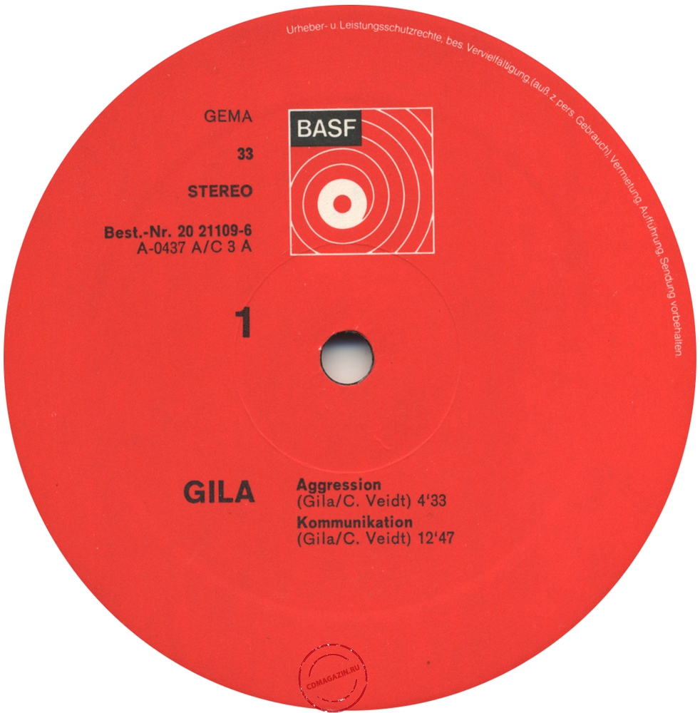 Оцифровка винила: Gila (2) (1971) Gila Оцифровка винила: Gila (2) (1971) Gila