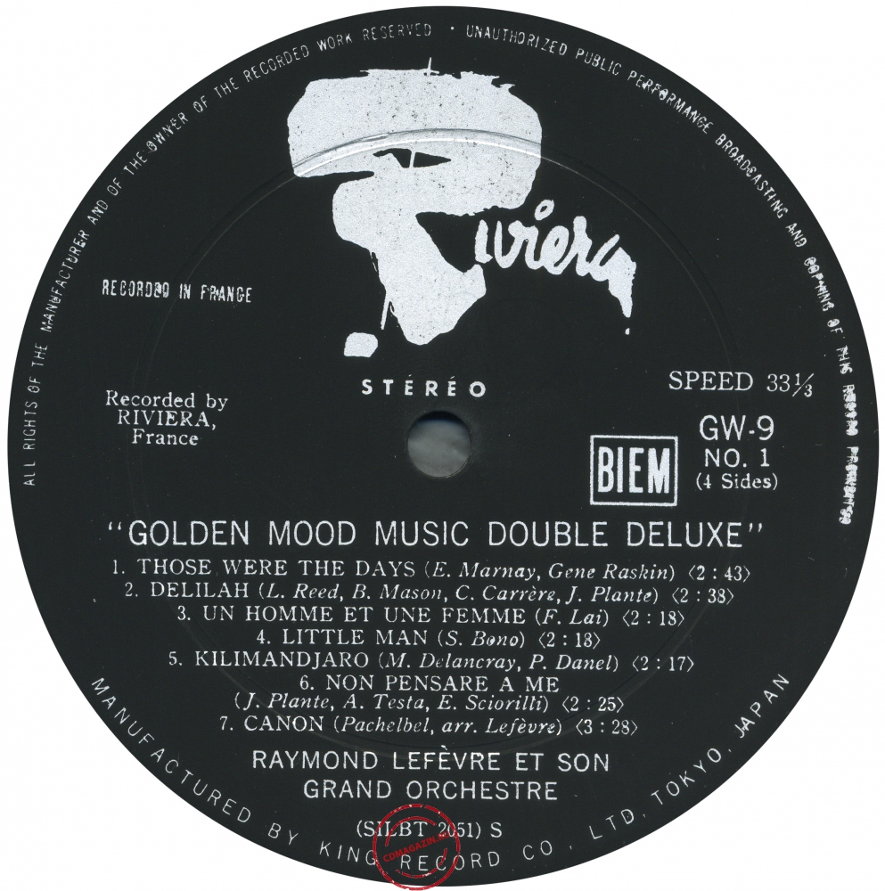Оцифровка винила: Raymond Lefevre (1969) Golden Mood Music Double Deluxe Оцифровка винила: Raymond Lefevre (1969) Golden Mood Music Double Deluxe