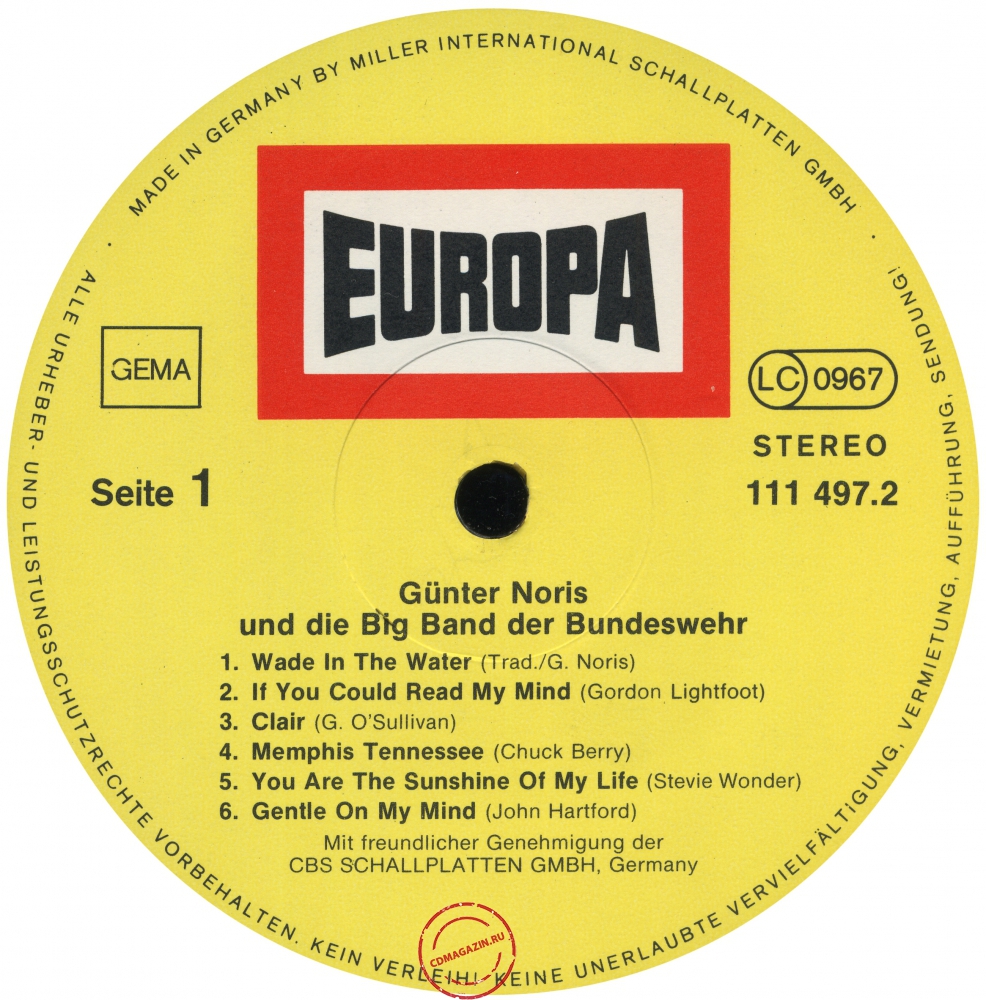 Оцифровка винила: Gunter Noris (1979) Gunter Noris Und Die Big Band Der Bundeswehr Оцифровка винила: Gunter Noris (1979) Gunter Noris Und Die Big Band Der Bundeswehr