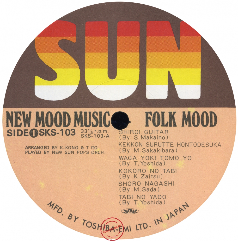 Оцифровка винила: New Sun Pops Orchestra (1976) Folk Mood