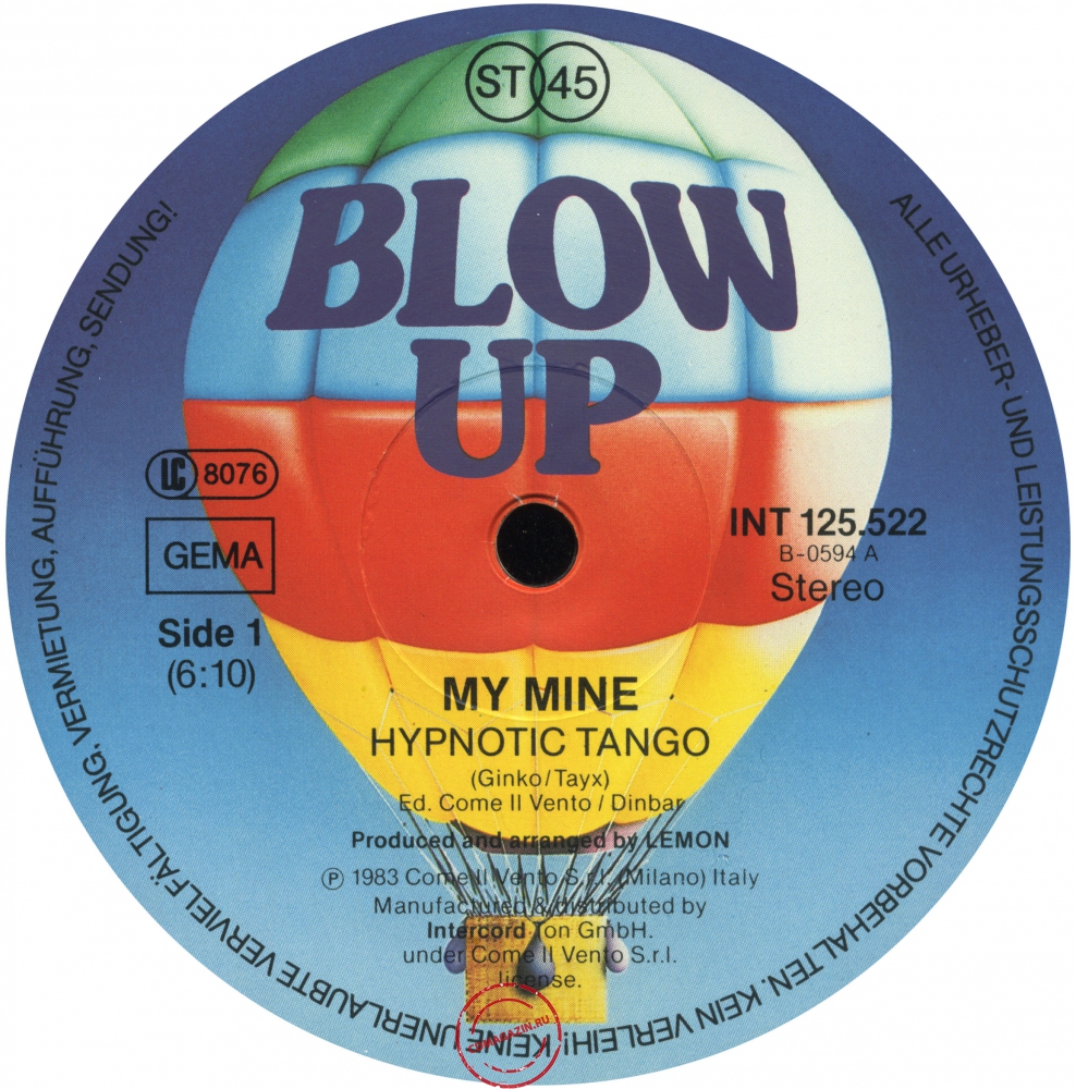 Оцифровка винила: My Mine (1983) Hypnotic Tango Оцифровка винила: My Mine (1983) Hypnotic Tango