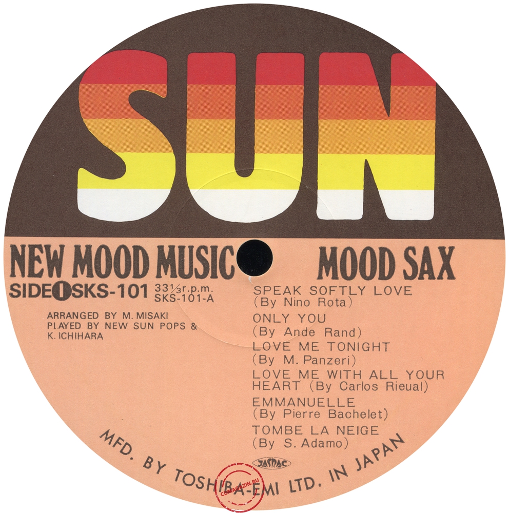 Оцифровка винила: New Sun Pops Orchestra (1976) Sax Mood