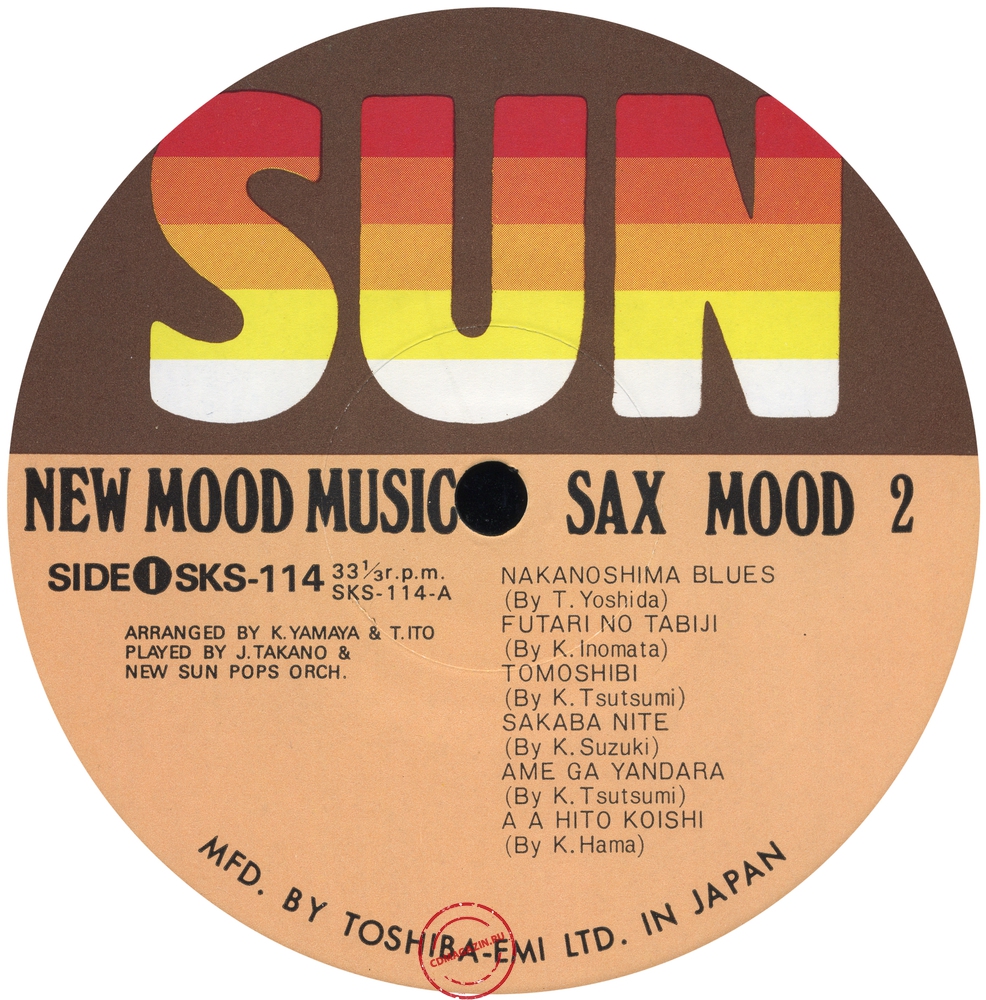 Оцифровка винила: New Sun Pops Orchestra (1976) Sax Mood 2