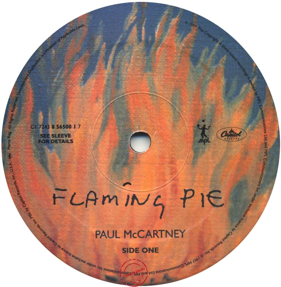 Оцифровка винила: Paul McCartney (1997) Flaming Pie Оцифровка винила: Paul McCartney (1997) Flaming Pie