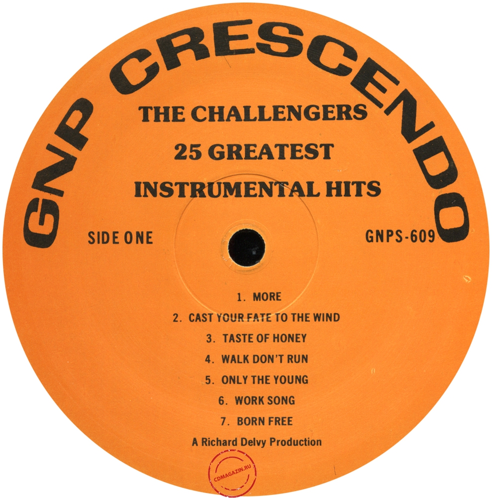 Оцифровка винила: Challengers (1967) 25 Greatest Instrumental Hits Оцифровка винила: Challengers (1967) 25 Greatest Instrumental Hits