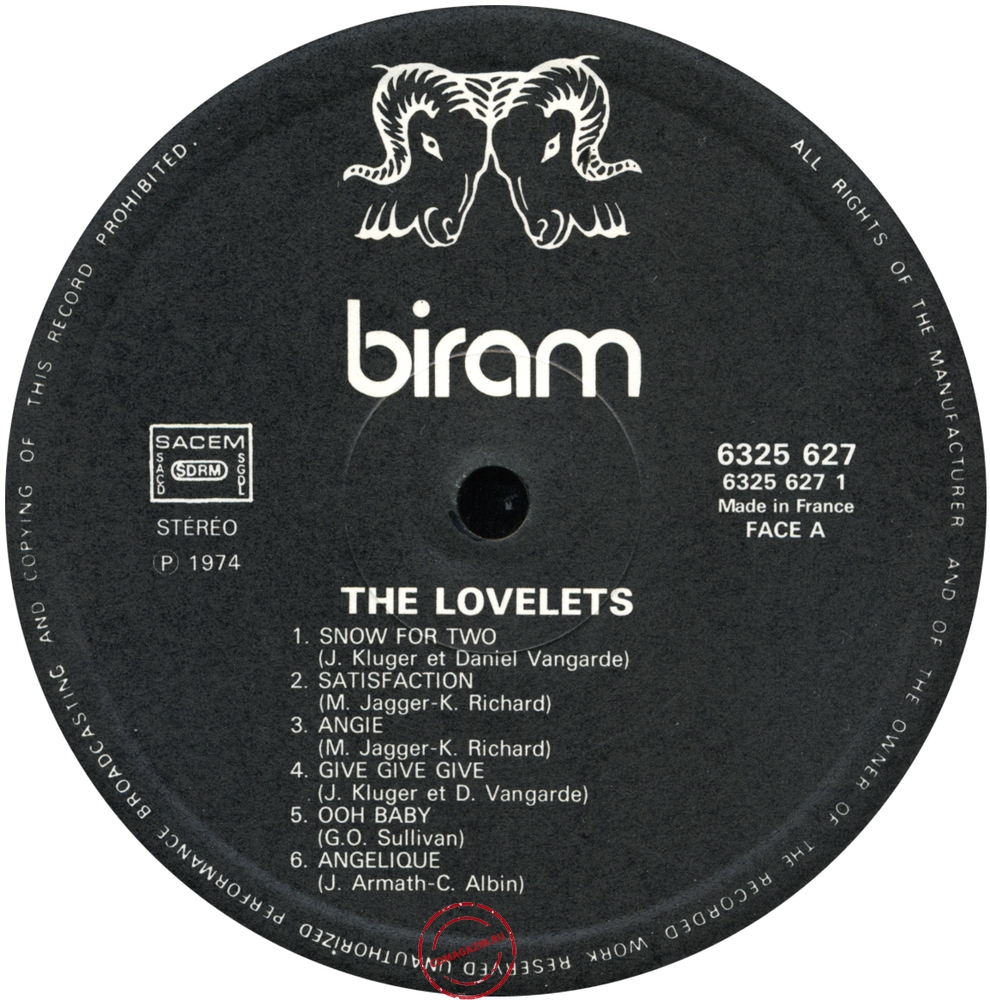 Оцифровка винила: Lovelets (1974) Snow For Two Оцифровка винила: Lovelets (1974) Snow For Two