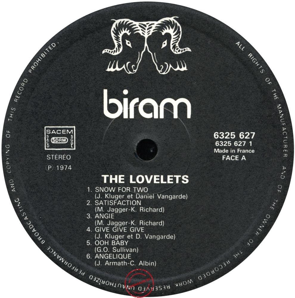 Оцифровка винила: Lovelets (1974) Snow For Two