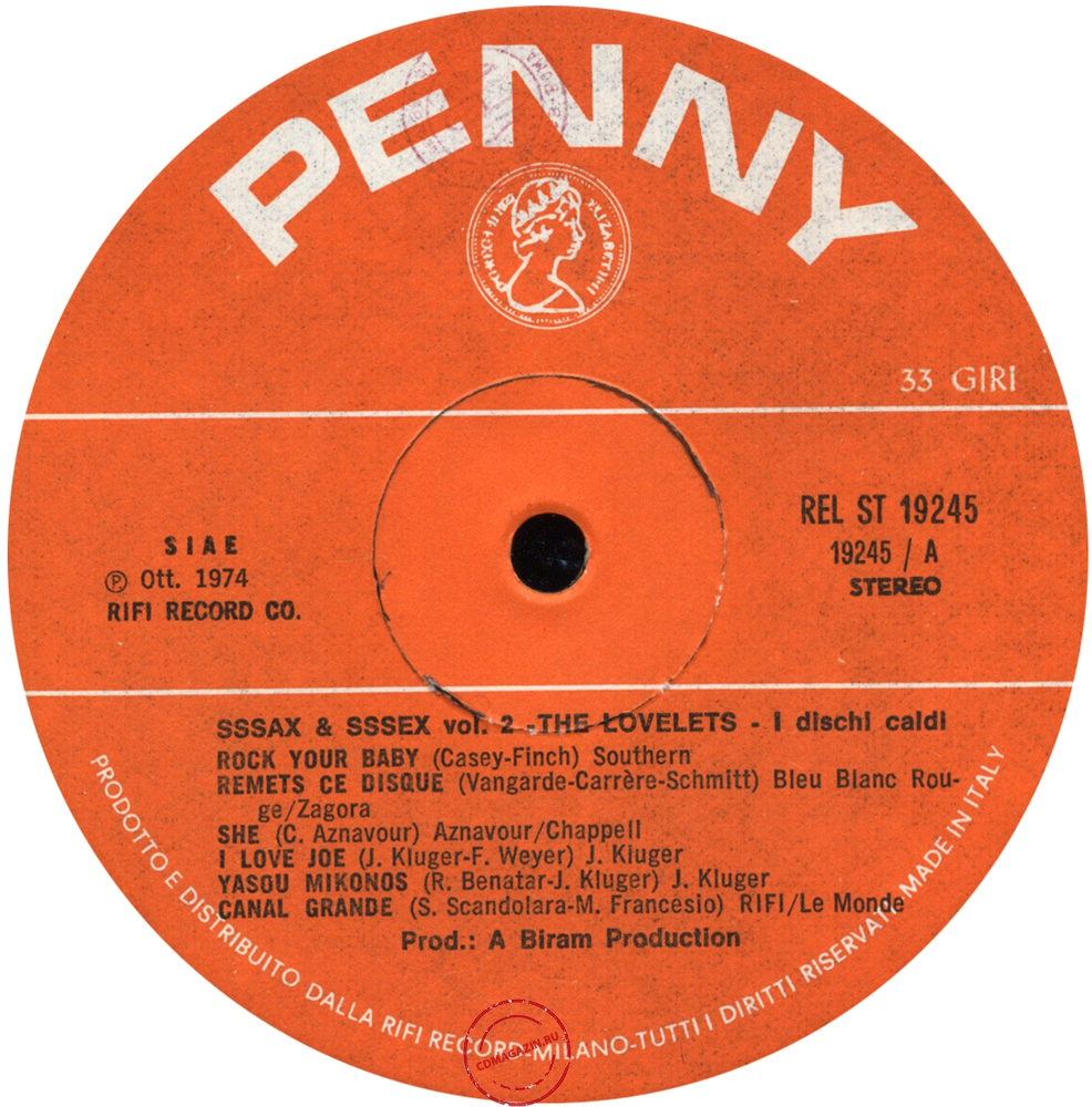 Оцифровка винила: Lovelets (1974) Sssax & Sssex Vol.2 Оцифровка винила: Lovelets (1974) Sssax & Sssex Vol.2