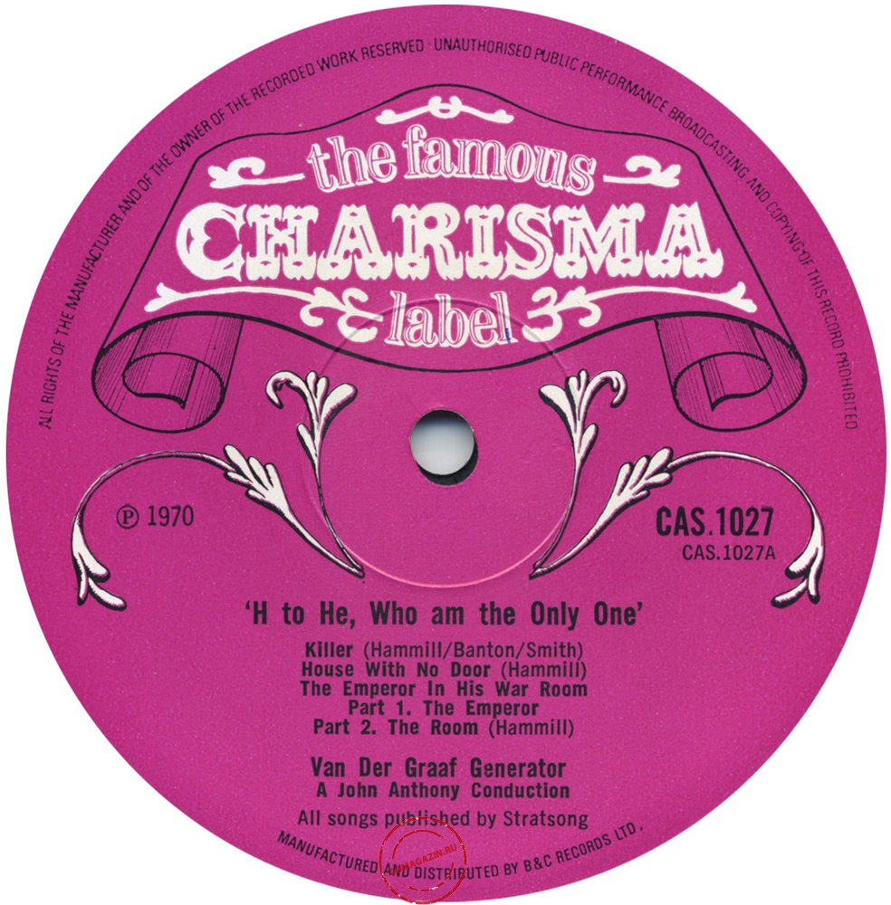 Оцифровка винила: Van Der Graaf Generator (1970) H To He Who Am The Only One Оцифровка винила: Van Der Graaf Generator (1970) H To He Who Am The Only One