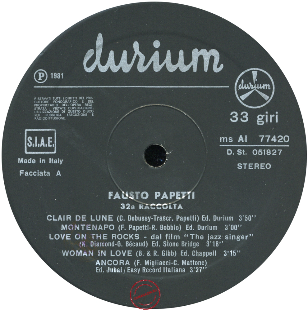Оцифровка винила: Fausto Papetti (1981) 32a Raccolta Оцифровка винила: Fausto Papetti (1981) 32a Raccolta