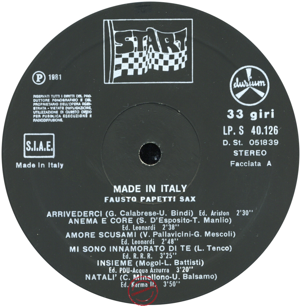 Оцифровка винила: Fausto Papetti (1981) Made In Italy Оцифровка винила: Fausto Papetti (1981) Made In Italy
