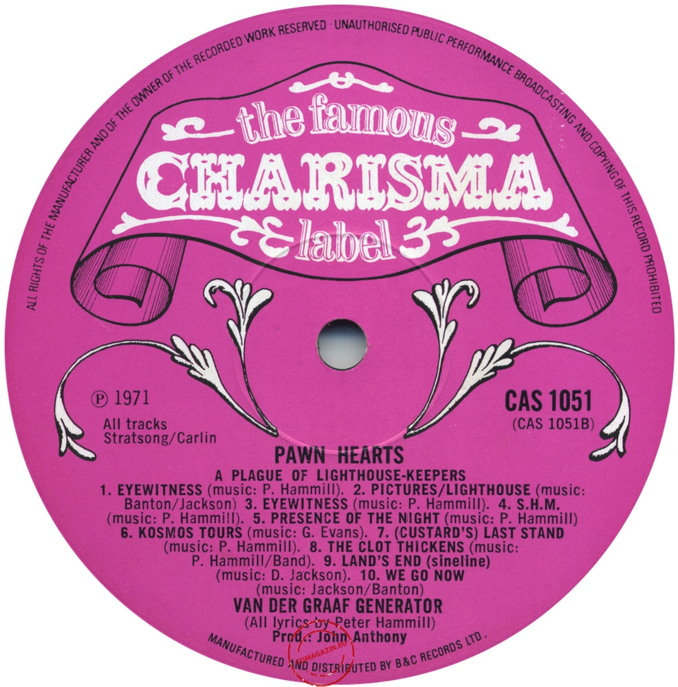 Оцифровка винила: Van Der Graaf Generator (1971) Pawn Heart Оцифровка винила: Van Der Graaf Generator (1971) Pawn Heart