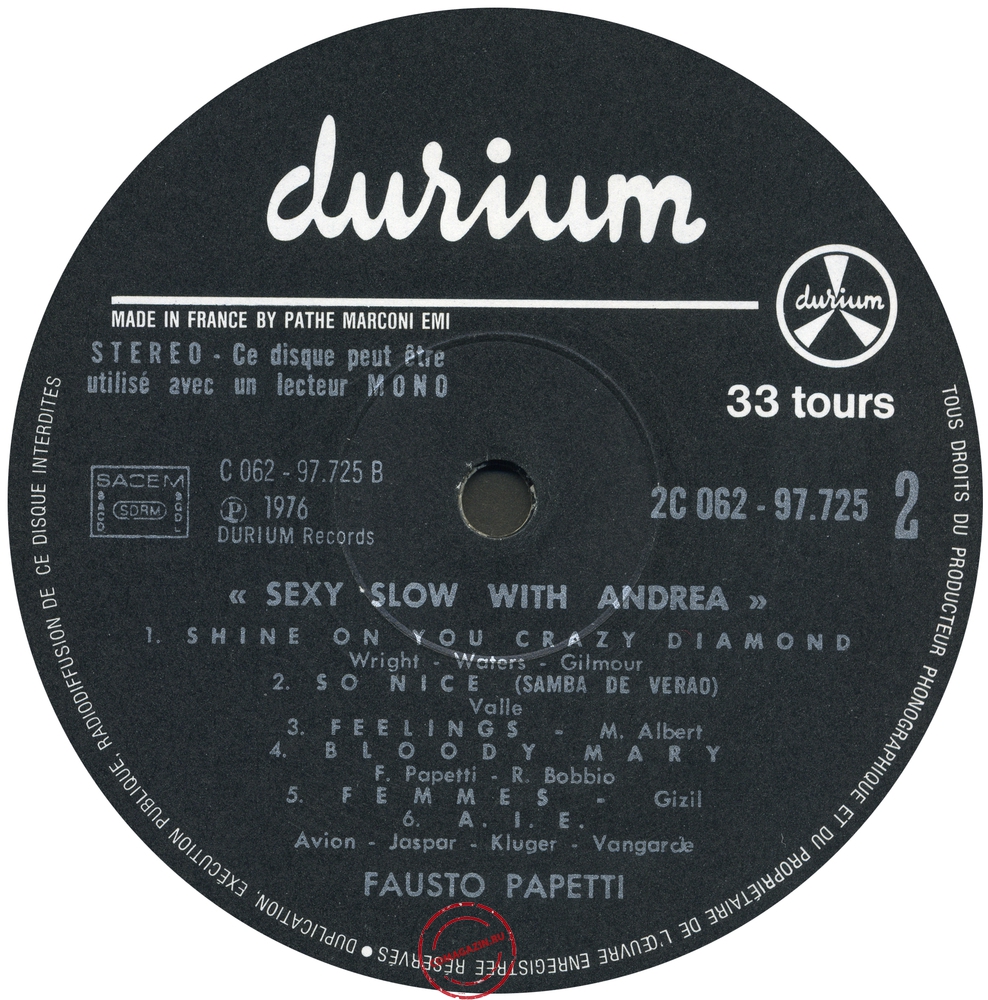Оцифровка винила: Fausto Papetti (1976) Sexy Slow With Andrea (21a Raccolta) Оцифровка винила: Fausto Papetti (1976) Sexy Slow With Andrea (21a Raccolta)