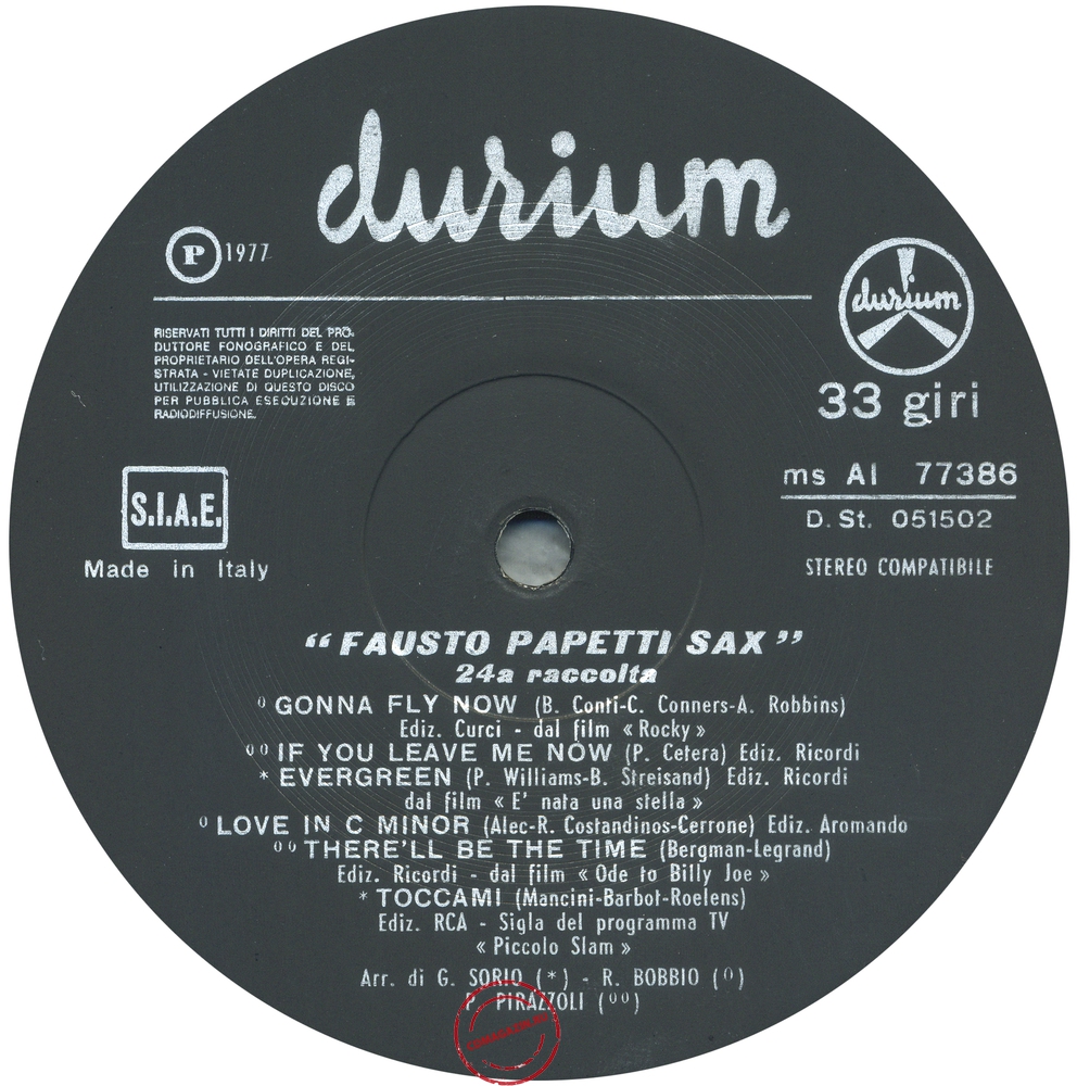Оцифровка винила: Fausto Papetti (1977) 24a Raccolta Оцифровка винила: Fausto Papetti (1977) 24a Raccolta