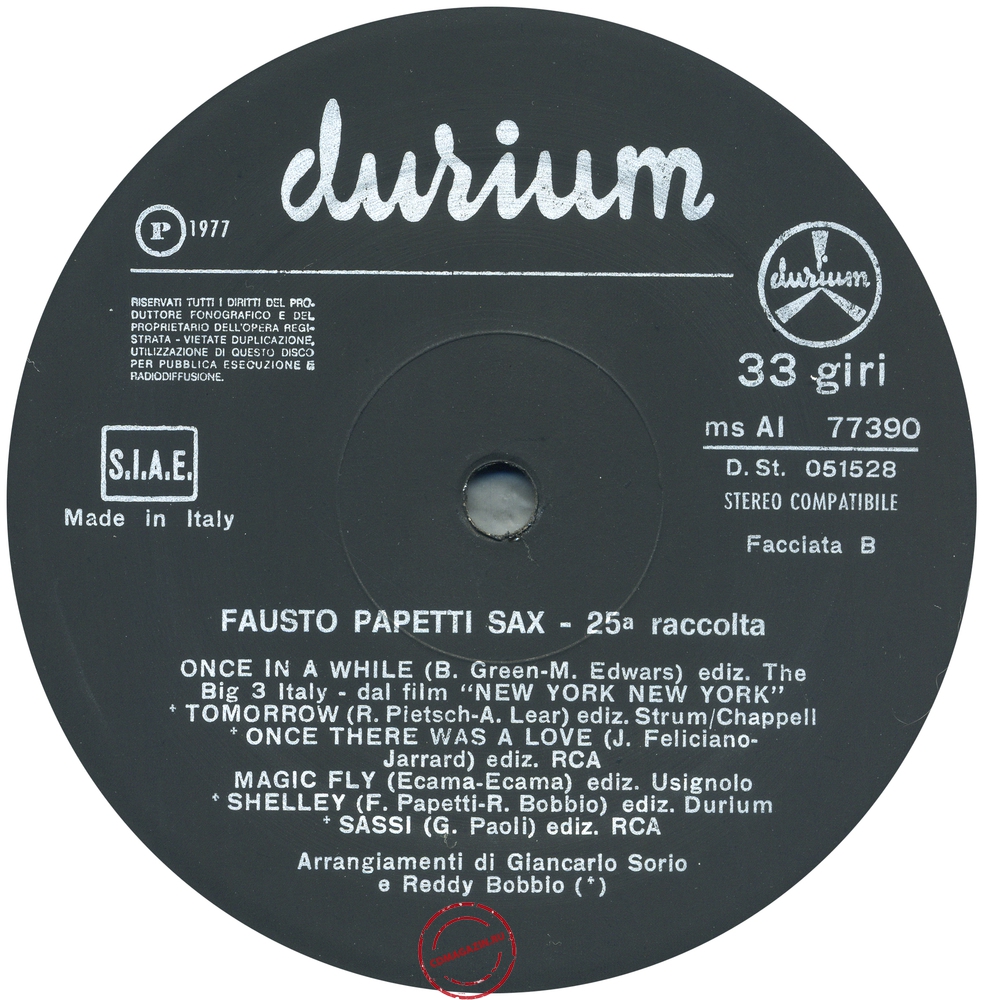 Оцифровка винила: Fausto Papetti (1977) 25a Raccolta Оцифровка винила: Fausto Papetti (1977) 25a Raccolta