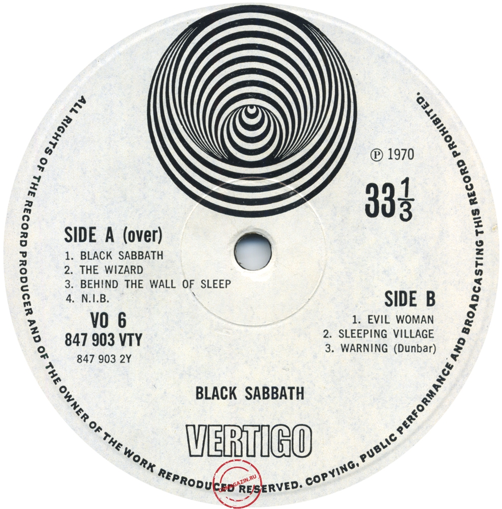 Оцифровка винила: Black Sabbath (1970) Black Sabbath Оцифровка винила: Black Sabbath (1970) Black Sabbath