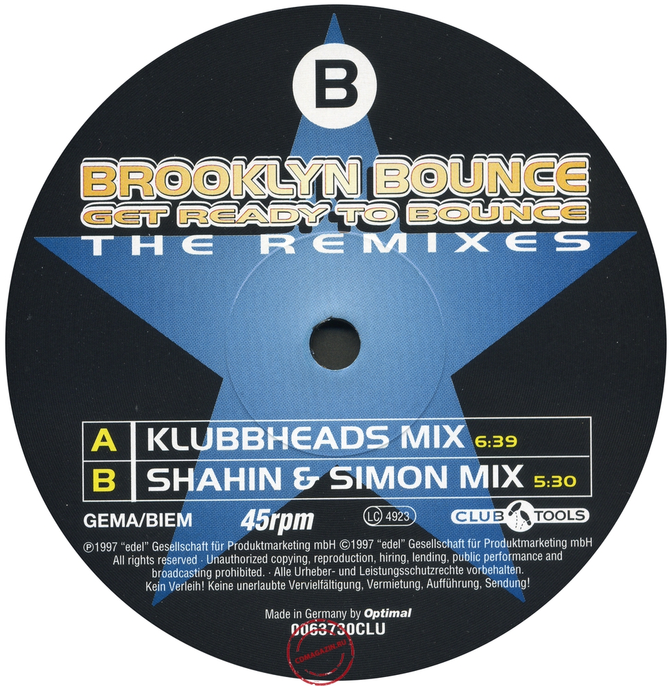 Оцифровка винила: Brooklyn Bounce (1997) Get Ready To Bounce (The Remixes) Оцифровка винила: Brooklyn Bounce (1997) Get Ready To Bounce (The Remixes)