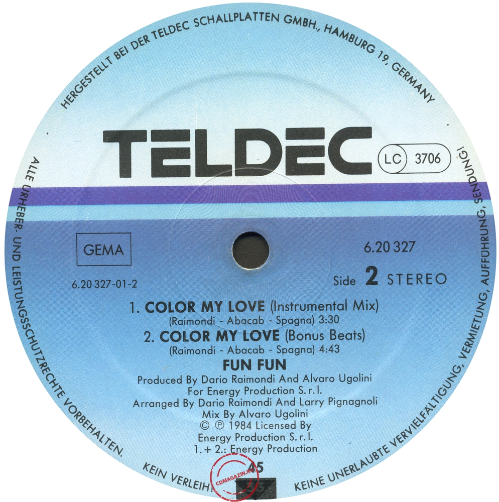 Оцифровка винила: Fun Fun (1984) Colour My Life Оцифровка винила: Fun Fun (1984) Colour My Life