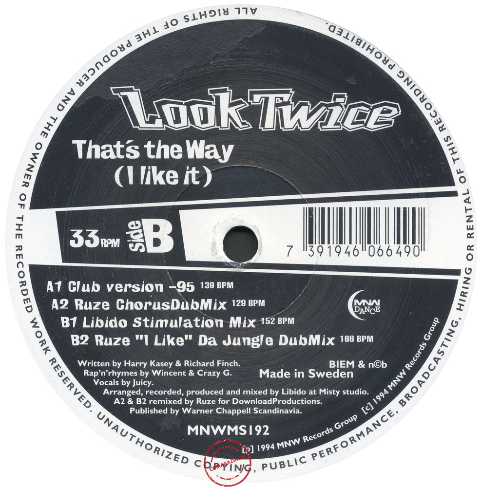 Оцифровка винила: Look Twice (1994) That's The Way (I Like It) Оцифровка винила: Look Twice (1994) That's The Way (I Like It)