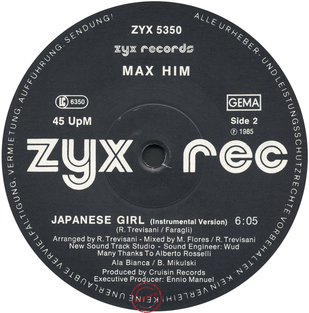 Оцифровка винила: Max Him (1985) Japanese Girl Оцифровка винила: Max Him (1985) Japanese Girl