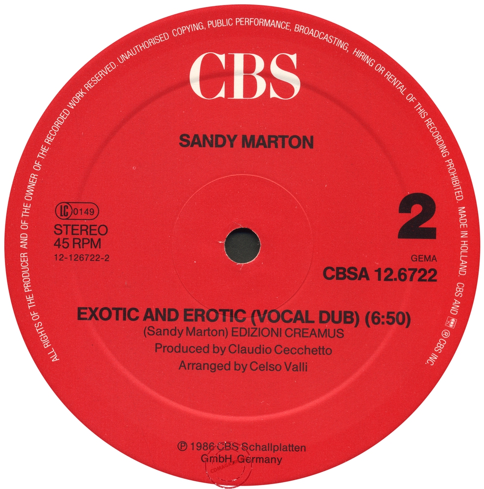 Оцифровка винила: Sandy Marton (1985) Exotic And Erotic Оцифровка винила: Sandy Marton (1985) Exotic And Erotic