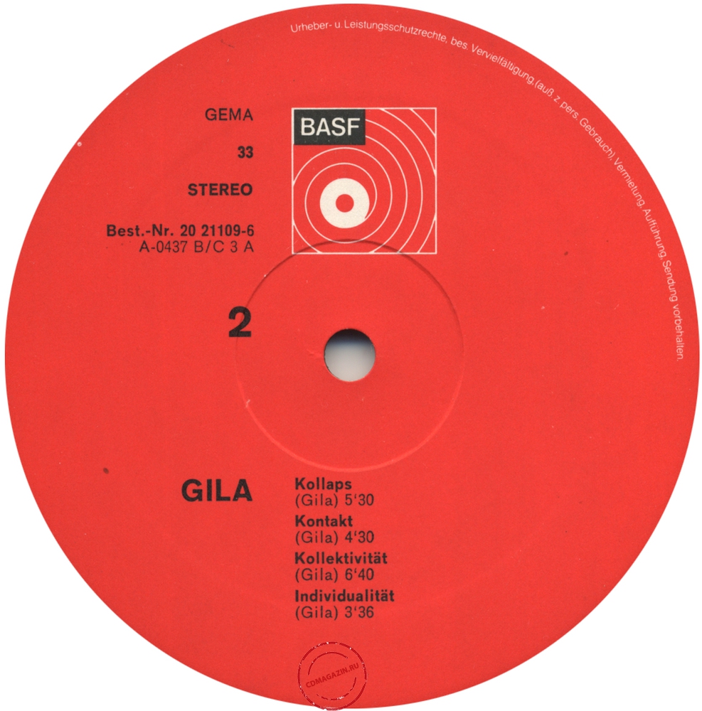 Оцифровка винила: Gila (1971) Gila