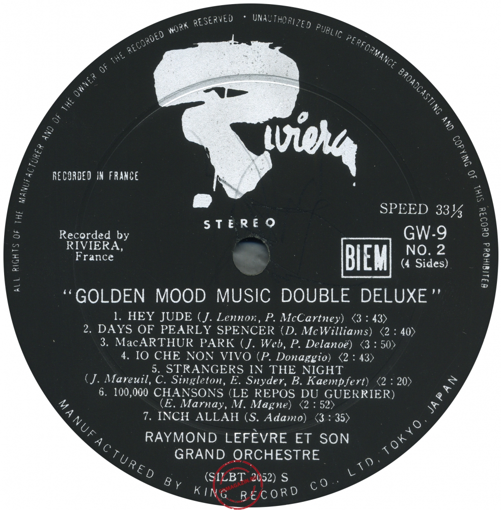 Оцифровка винила: Raymond Lefevre (1969) Golden Mood Music Double Deluxe Оцифровка винила: Raymond Lefevre (1969) Golden Mood Music Double Deluxe